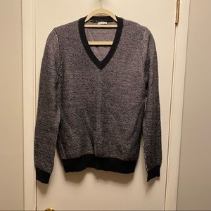NWOT Madewell Wallace Shrunken VNeck Pullover Sweater - Black and White